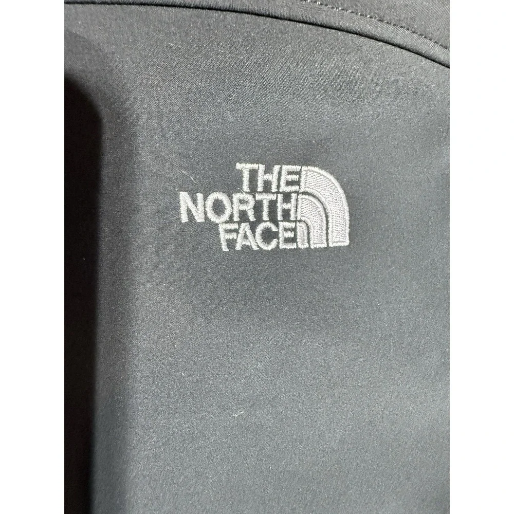 The North Face Apex Soft Shell Jacket Mens L Black Full Zip Windproof Fleece